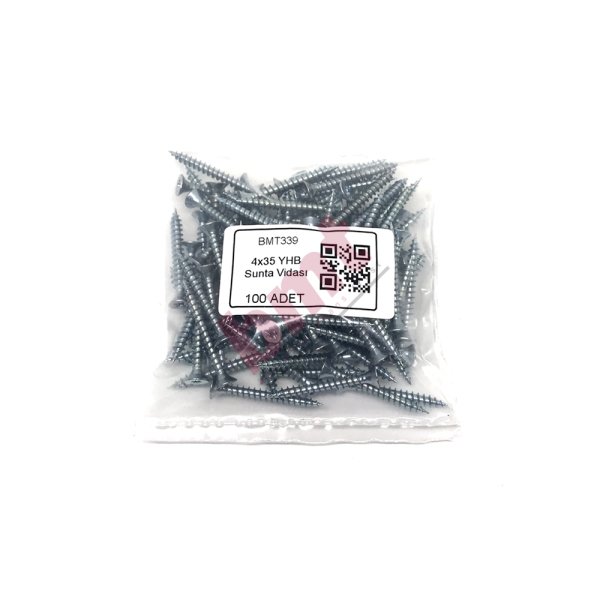 4 x 35 YHB Sunta Vidası - 100 lü Paket