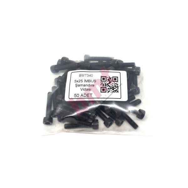 5 x 25 İmbus Şmandıra Vidası - 50 li Paket