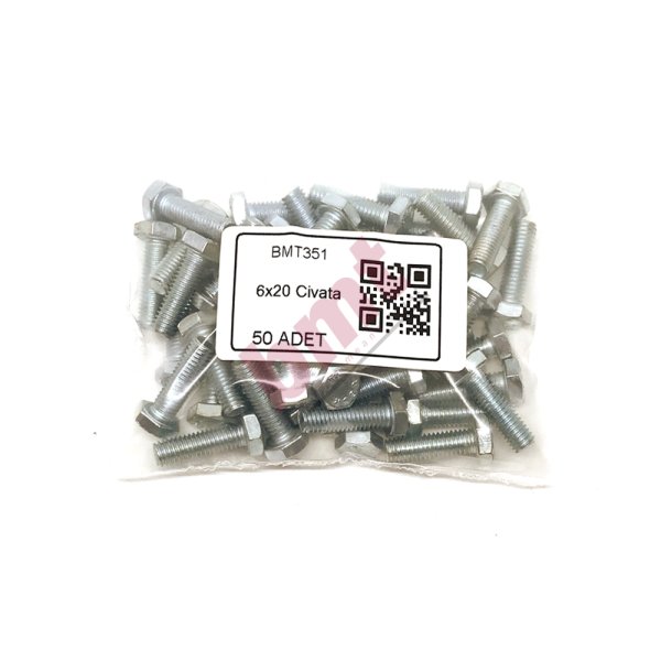 6 x 20 Civata - 50 li Paket